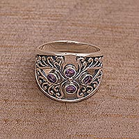 Featured review for Amethyst cocktail ring, Vine Queen