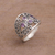 Amethyst cocktail ring, 'Vine Queen' - Amethyst and Sterling Silver Cocktail Ring from Bali (image 2c) thumbail