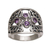 Amethyst cocktail ring, 'Vine Queen' - Amethyst and Sterling Silver Cocktail Ring from Bali (image 2e) thumbail