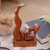 Wood sculpture, 'Joyous Mother' - Handcrafted Suar Wood Mother and Child Sculpture from Bali (image 2) thumbail