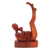 Wood sculpture, 'Joyous Mother' - Handcrafted Suar Wood Mother and Child Sculpture from Bali (image 2b) thumbail