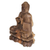 Wood statuette, 'Vitarka Buddha on Lotus' - Balinese Hand Carved Hibiscus Wood Vitarka Buddha Statuette