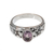 Amethyst single stone ring, 'Petal Treasure' - Floral Purple Amethyst Single Stone Ring from Bali (image 2d) thumbail