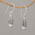 Cultured pearl dangle earrings, 'Cages of Light' - Cultured Pearl and Silver Openwork Earrings from Bali (image 2b) thumbail