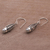 Cultured pearl dangle earrings, 'Cages of Light' - Cultured Pearl and Silver Openwork Earrings from Bali (image 2c) thumbail