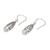 Cultured pearl dangle earrings, 'Cages of Light' - Cultured Pearl and Silver Openwork Earrings from Bali (image 2d) thumbail