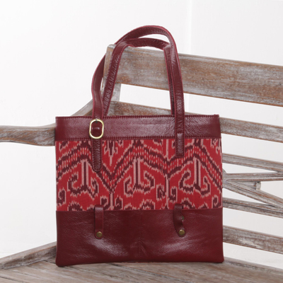 ikat print bags