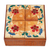 Caja decorativa de madera - Caja decorativa floral de madera batik de Indonesia