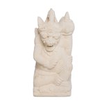 Sandstone sculpture, 'Right Togog' - Handcrafted Sandstone Sculpture of Togog from Bali