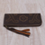 Leather wallet clutch, 'Prambanan Fireworks in Brown' - Wallet Clutch Hand Crafted from Dark Brown Leather (image 2c) thumbail