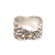 Gold accented sterling silver band ring, 'Golden Cobblestones' - Balinese Sterling Silver and Gold Plated Band Ring thumbail
