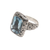 Blue topaz cocktail ring, 'Water Temple' - Eleven Carat Blue Topaz and Silver Cocktail Ring (image 2f) thumbail