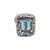 Blue topaz cocktail ring, 'Water Temple' - Eleven Carat Blue Topaz and Silver Cocktail Ring (image 2g) thumbail