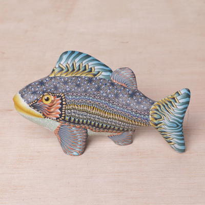 Handcrafted Polymer Clay Fish Sculpture (5.75 Inch) - Bali Fish