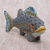Escultura de arcilla polimérica, (5,75 pulgadas) - Escultura de pez de arcilla polimérica hecha a mano (5,75 pulgadas)