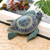 Polymer clay sculpture, 'Vibrant Sea Turtle' (4.5 inch) - Polymer Clay Sea Turtle Sculpture (4.5 Inch) from Bali