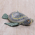 Polymer-Ton-Skulptur, (4,5 Zoll) - Meeresschildkrötenskulptur aus Polymerton (4,5 Zoll) aus Bali