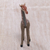 Polymer clay sculpture, 'Vibrant Giraffe' (7.5 inch) - Handmade Polymer Clay Giraffe Sculpture (7.5 Inch)