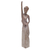 Wood statuette, 'Didgeridoo Woman' - Rustic Wood Statuette of Woman with Didgeridoo (image 2a) thumbail