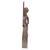 Wood statuette, 'Didgeridoo Woman' - Rustic Wood Statuette of Woman with Didgeridoo (image 2c) thumbail