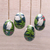 Wood ornaments, 'Jalak Forest' (set of 4) - Hand-Painted Ornaments of Jalak Birds from Bali (Set of 4) (image 2b) thumbail