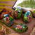 Wood ornaments, 'Forest of Birds' (set of 4) - Hand-Painted Wood Ornaments of Birds (Set of 4) (image 2) thumbail