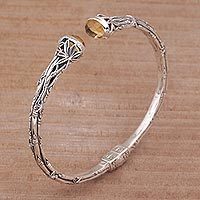 Citrine cuff bracelet,