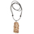 Bone pendant necklace, 'Ocean Royalty' - Handcrafted Ocean-Themed Bone Pendant Necklace from Bali (image 2a) thumbail