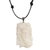Bone pendant necklace, 'Wild Lady' - Handcrafted Adjustable Bone Pendant Necklace from Bali (image 2d) thumbail