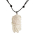 Bone pendant necklace, 'Courageous Woman' - Handcrafted Bird-Themed Bone Pendant Necklace form Bali (image 2d) thumbail
