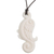 Bone pendant necklace, 'Fantastic Angel' - Handcrafted Wing-Shaped Bone Pendant Necklace from Bali