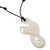 Bone pendant necklace, 'Untouched Heart' - Handcrafted Heart-Shaped Bone Pendant Necklace from Bali (image 2d) thumbail