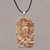 Bone pendant necklace, 'Octopus Refuge' - Handcrafted Bone Octopus Pendant Necklace from Bali (image 2) thumbail