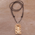 Bone pendant necklace, 'Octopus Refuge' - Handcrafted Bone Octopus Pendant Necklace from Bali