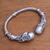 Cultured pearl cuff bracelet, 'Songket Glow' - Cultured Pearl and Sterling Silver Cuff Bracelet from Bali (image 2c) thumbail