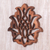 Wandreliefplatte aus Holz, 'Heilige Ananas'. - Wandrelief aus stilisiertem Ananas-Suar-Holz