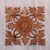 Wood wall relief panel, 'Lotus Shield' - Carved Wood Wall Relief Panel of Lotus Blossom (image 2) thumbail