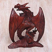 Featured review for Wood sculpture, Gallant Dragon