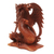 Wood statuette, 'Fierce Dragon' - Detailed Wood Sculpture of Fierce Dragon from Bali (image 2f) thumbail