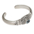 Blue topaz cuff bracelet, 'Vine Temple' - Four Carat Blue Topaz and Silver Cuff Bracelet (image 2e) thumbail