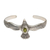 Peridot cuff bracelet, 'Spirit Hawk' - Peridot Hawk Motif Cuff Bracelet in Sterling Silver thumbail