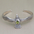 Peridot cuff bracelet, 'Spirit Hawk' - Peridot Hawk Motif Cuff Bracelet in Sterling Silver (image 2b) thumbail