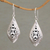 Sterling silver dangle earrings, 'Love of My Life' - Openwork Sterling Silver Dangle Earrings from Bali (image 2) thumbail
