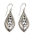 Sterling silver dangle earrings, 'Love of My Life' - Openwork Sterling Silver Dangle Earrings from Bali