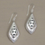 Sterling silver dangle earrings, 'Love of My Life' - Openwork Sterling Silver Dangle Earrings from Bali (image 2b) thumbail