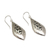 Sterling silver dangle earrings, 'Love of My Life' - Openwork Sterling Silver Dangle Earrings from Bali (image 2d) thumbail