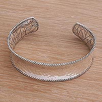Featured review for Sterling silver cuff bracelet, Reforestation