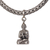 Sterling silver charm bracelet, 'Flying Buddha' - Buddha Charm Bracelet with Sterling Silver Naga Chain (image 2e) thumbail