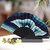 Silk batik fan, 'Mega Mendung' - Batik Motif Fan in 100% Silk and Pinewood
