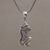 Sterling silver pendant necklace, 'Wondering Lutung' - 925 Sterling Silver Handmade Monkey Pendant Necklace (image 2) thumbail